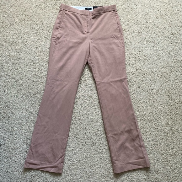 J. Crew Tall Willa Flare Full Length Trouser Pant Italian Wool Blend Size 12T - Picture 2 of 16